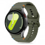 Tech-Protect Siliconen sportband THP3054 voor Samsung Galaxy Watch 4/5/5 Pro/6/7/FE, legergroen