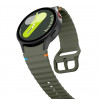Tech-Protect Siliconen sportband THP3054 voor Samsung Galaxy Watch 4/5/5 Pro/6/7/FE, legergroen