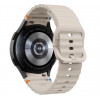 Tech-Protect Siliconen sportband voor Samsung Galaxy Watch 4/5/5 Pro/6/7/FE, Starlight