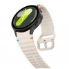 Tech-Protect Siliconen sportband voor Samsung Galaxy Watch 4/5/5 Pro/6/7/FE, Starlight