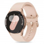 Tech-Protect siliconen band THP2974 voor Samsung Galaxy Watch 4/5/5 Pro/6/7/FE, Caffe Latte