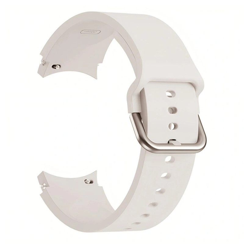 Tech-Protect siliconen band THP3041 voor Samsung Galaxy Watch 4/5/5 Pro/6/7/FE, Starlight
