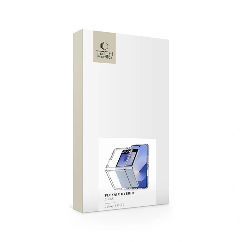 Tech-Protect Flexair Hybrid Case THP4318 voor Samsung Galaxy Z Flip 7, transparant