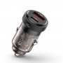 Tech-Protect CC45W 2-poorts autolader, USB-C PD 45W, USB-A QC 3.0, zwart