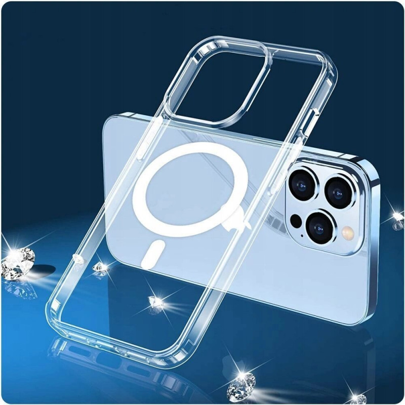 Tech-Protect Flexair Hybrid MagSafe-hoesje voor Samsung Galaxy S22, transparant