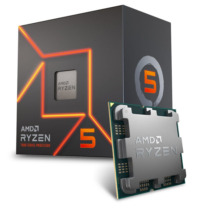 AMD Ryzen 5 7500 Box-processor, 5 GHz, Socket AM5 (100-100002264BOX)