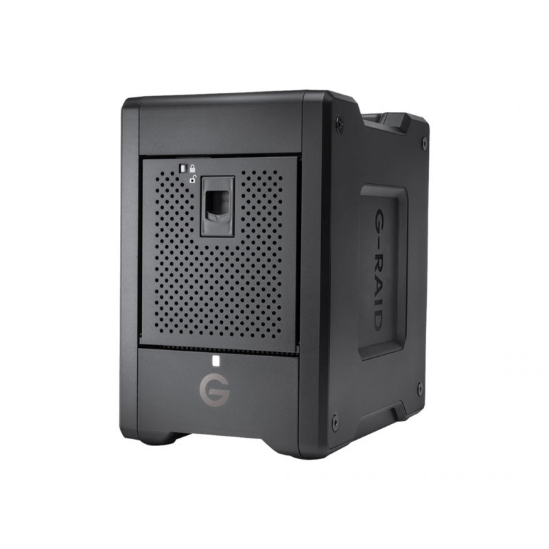 SanDisk Professionele G-RAID SHUTTLE 4 hardeschijfarray, 24 TB, 4 bays, HDD 6 TB x 4, Thunderbolt 3, USB 3.2 Gen 2