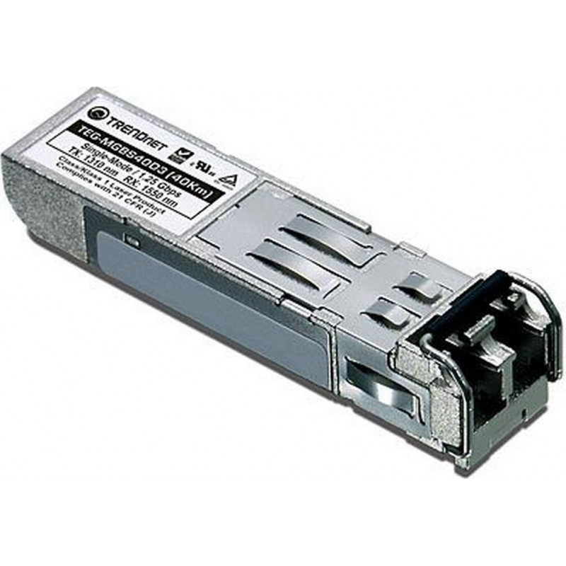 TRENDnet TEG-MGBS10D3 SFP (Mini-GBIC)-transceivermodule, GigE, 1000Base-LX, LC enkelmodus, tot 10 km, 1310 nm (TX)