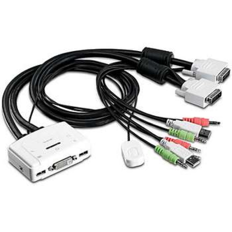 TRENDnet TK-214i KVM-/audioswitch, 2 x KVM/audio
