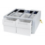Ergotron StyleView SV43/44 Serie Aanvullende Dubbele Hoge Montagecomponent (2-lademodule), Grijs/Wit