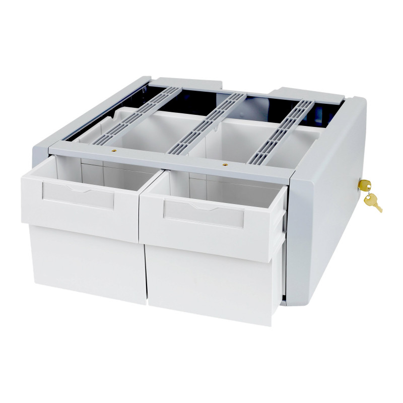 Ergotron StyleView SV43/44 Serie Aanvullende Dubbele Hoge Montagecomponent (2-lademodule), Grijs/Wit