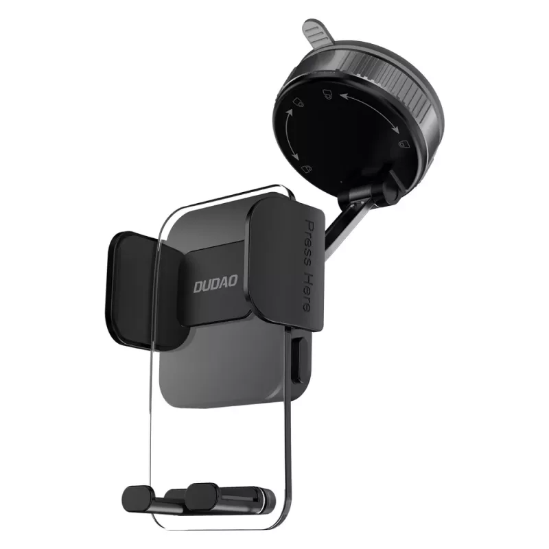 Dudao F24PLUS Autotelefoonhouder met zuignap voor dashboard, zwart