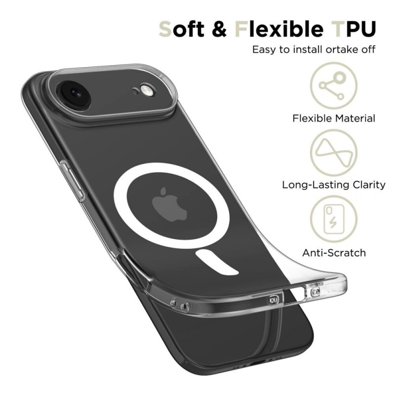 Tech-Protect FlexAir MagSafe-hoesje voor Apple iPhone Air, transparant