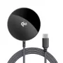 Acefast E24 Qi2 15W magnetische draadloze oplader met 1,2 m USB-C-kabel, zwart