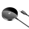 Acefast E24 Qi2 15W magnetische draadloze oplader met 1,2 m USB-C-kabel, zwart