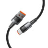 Tech-Protect Ultraboost USB-A / USB-C-kabel, 66W, 6A, 50 cm, grijs
