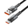 Tech-Protect Ultraboost USB-A / USB-C-kabel, 66W, 6A, 50 cm, grijs