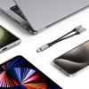 Tech-Protect Ultraboost USB-C naar USB-C en mini-jack 3,5 mm adapter, 60W, zwart
