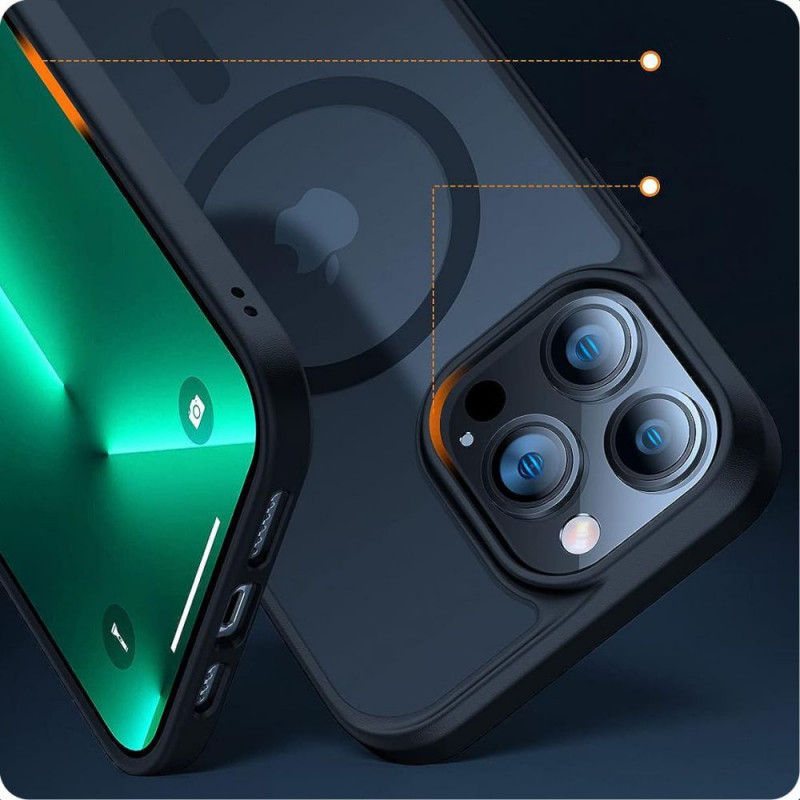 Tech-Protect MagMat MagSafe Apple iPhone 15-hoesje, mat hemelsblauw