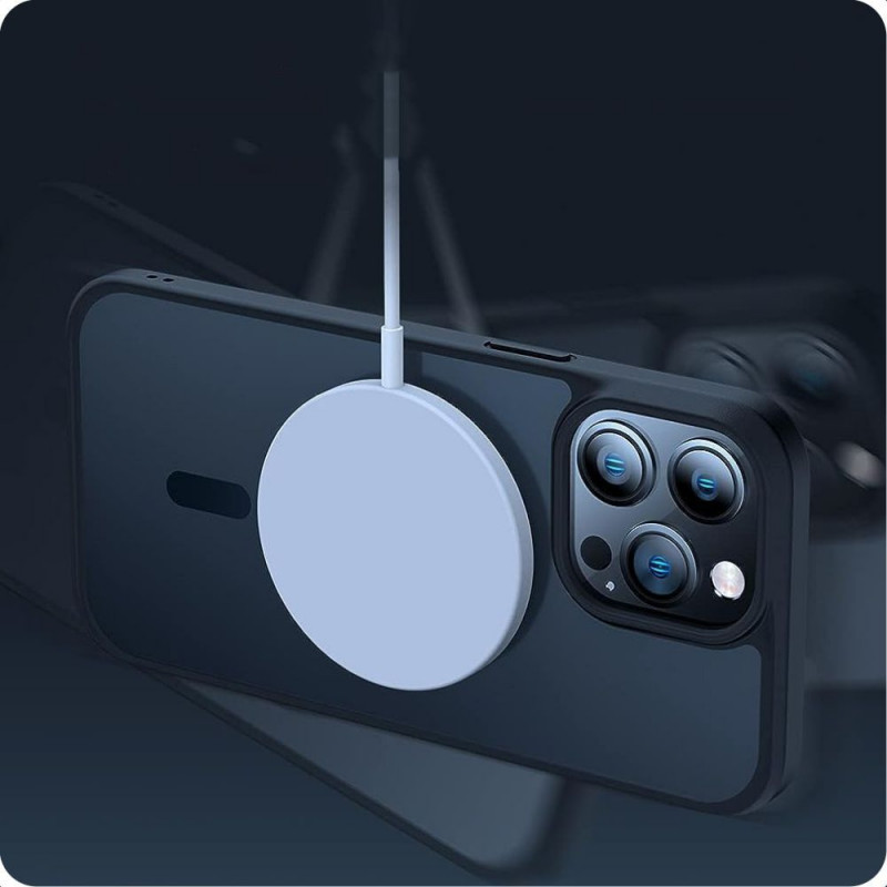 Tech-Protect MagMat MagSafe Apple iPhone 15-hoesje, mat hemelsblauw