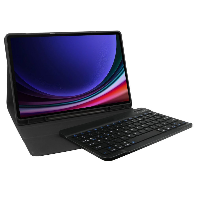 Tech-Protect SmartCase Pen Samsung Galaxy Tab S9 FE+ hoes met toetsenbord, Zwart