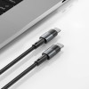Tech-Protect Ultraboost USB-C PD-kabel, 100W, 5A, 25 cm, grijs