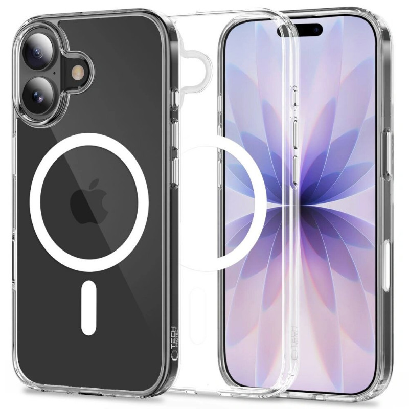 Tech-Protect Flexair Hybrid CC MagSafe-hoesje voor Apple iPhone 17, transparant