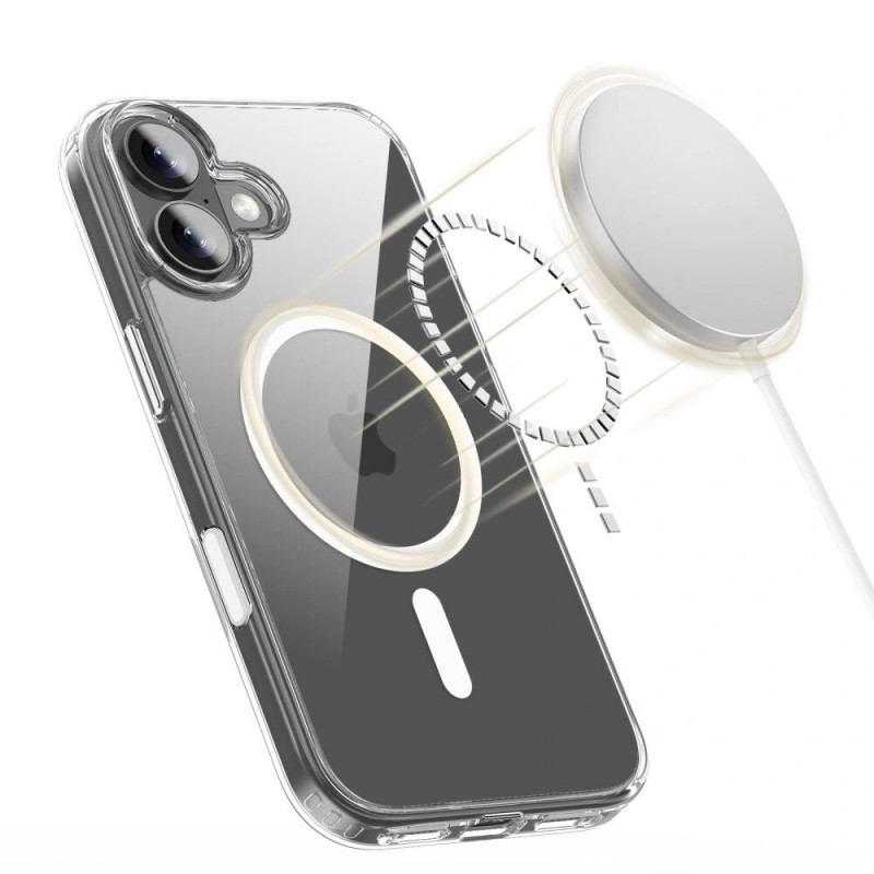 Tech-Protect Flexair Hybrid CC MagSafe-hoesje voor Apple iPhone 17, transparant