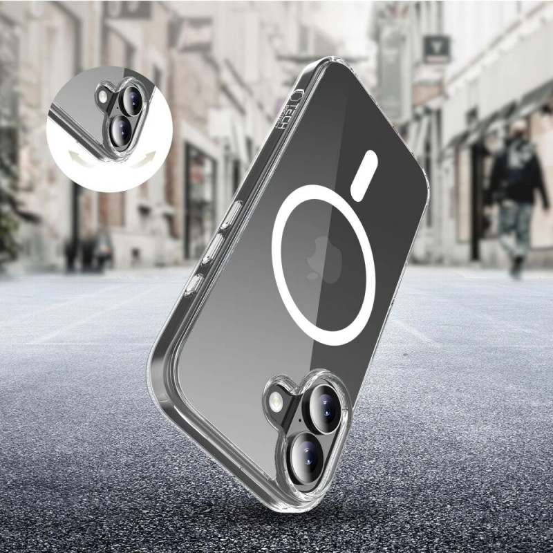 Tech-Protect Flexair Hybrid CC MagSafe-hoesje voor Apple iPhone 17, transparant