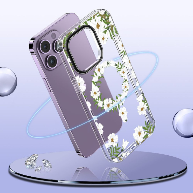 Tech-Protect MagMood MagSafe-hoesje voor Apple iPhone 15 Pro, Spring Daisy (THP2327)