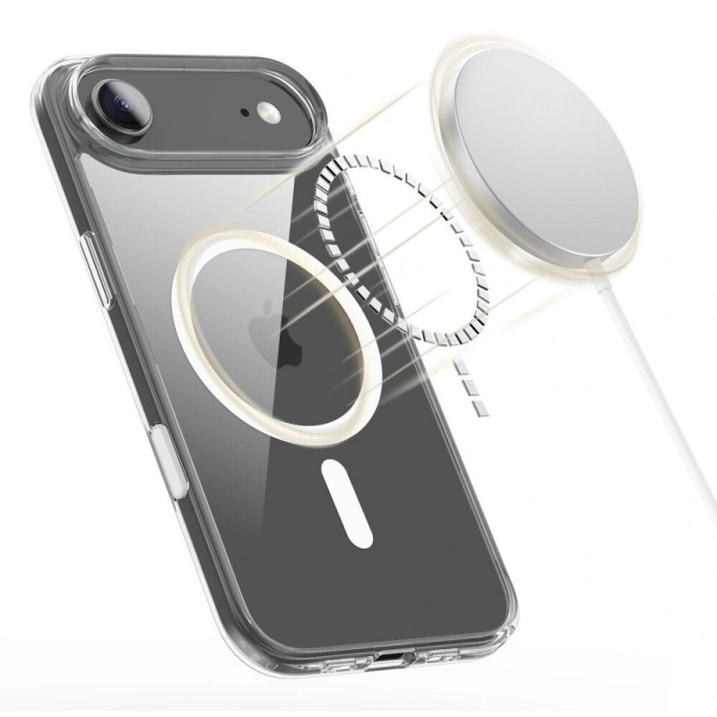 Tech-Protect Flexair Hybrid CC MagSafe-hoesje voor Apple iPhone Air, transparant
