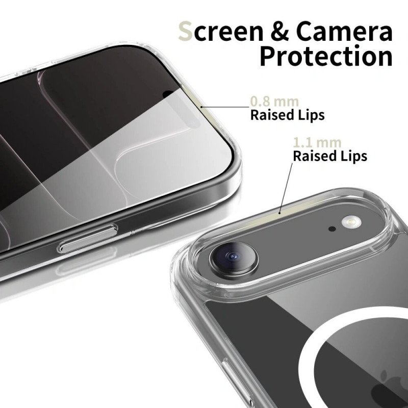 Tech-Protect Flexair Hybrid CC MagSafe-hoesje voor Apple iPhone Air, transparant