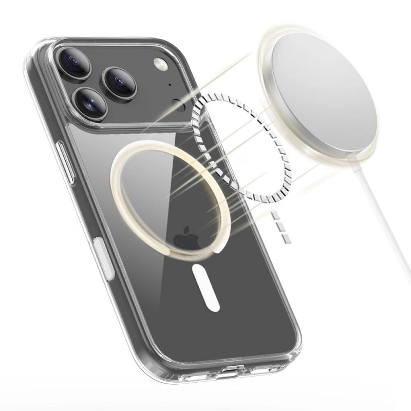 Tech-Protect Flexair Hybrid CC MagSafe-hoesje voor Apple iPhone 17 Pro Max, transparant