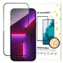 Wozinsky Full Glue Case Friendly gehard glas met frame voor iPhone 15 Pro Max, zwart