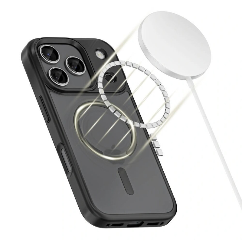 Tech-Protect Magmat MagSafe-hoesje voor Apple iPhone 17 Pro, mat zwart