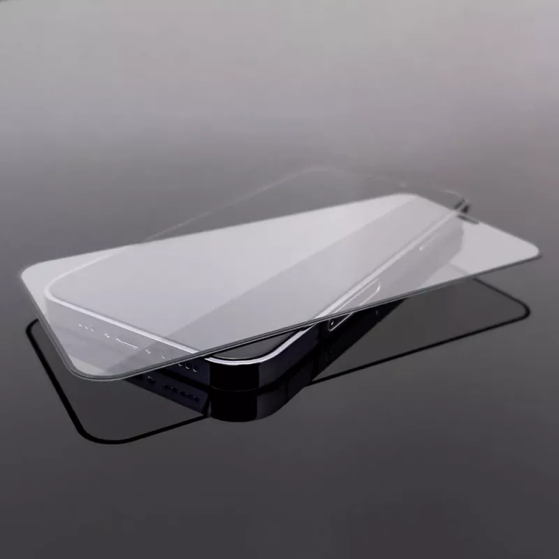 Wozinsky Super Tough Full Glue gehard glas met hoesvriendelijke rand voor iPhone 14 Plus / 13 Pro Max, zwart