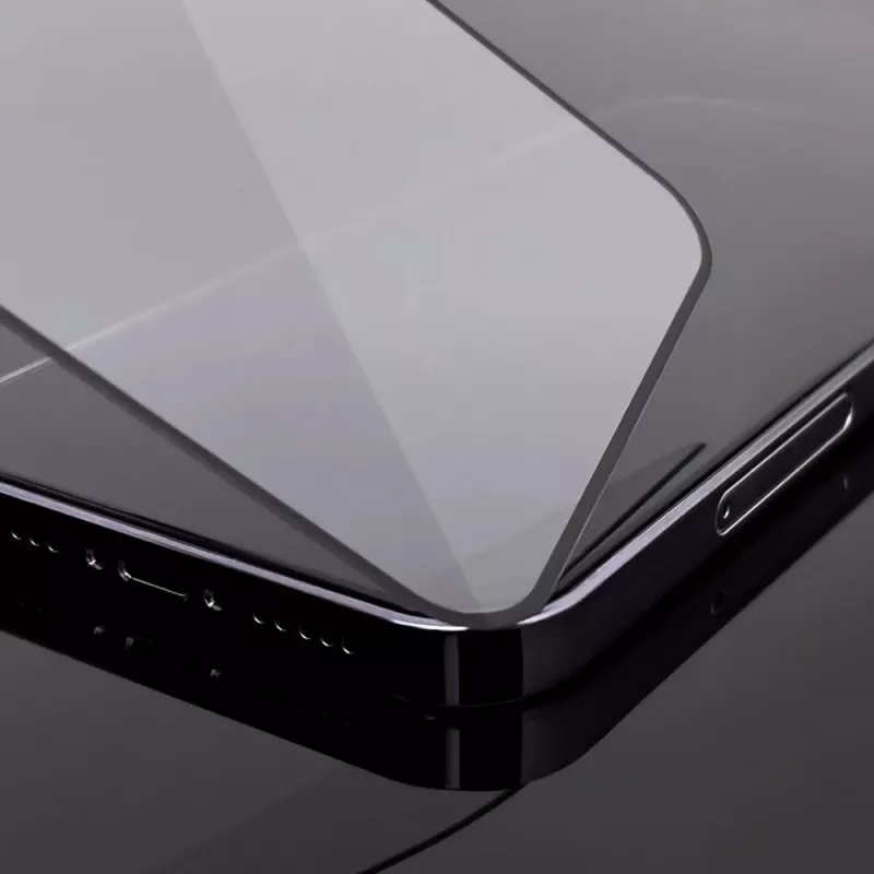 Wozinsky Super Tough Full Glue gehard glas met hoesvriendelijke rand voor iPhone 14 Plus / 13 Pro Max, zwart