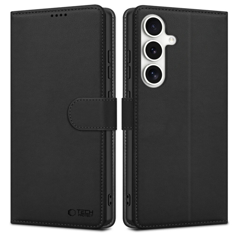 Tech-Protect portemonneehoesje voor Samsung Galaxy S25, zwart