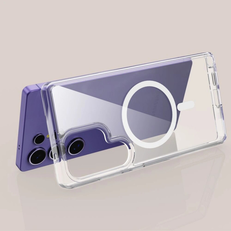 Tech-Protect Flexair Hybrid MagSafe-hoesje voor Samsung Galaxy S25 Ultra, transparant
