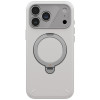 UNIQ Elix-hoesje voor Apple iPhone 18 Pro Max / 17 Pro Max, 360° draaibare kickstand, lichtgrijs
