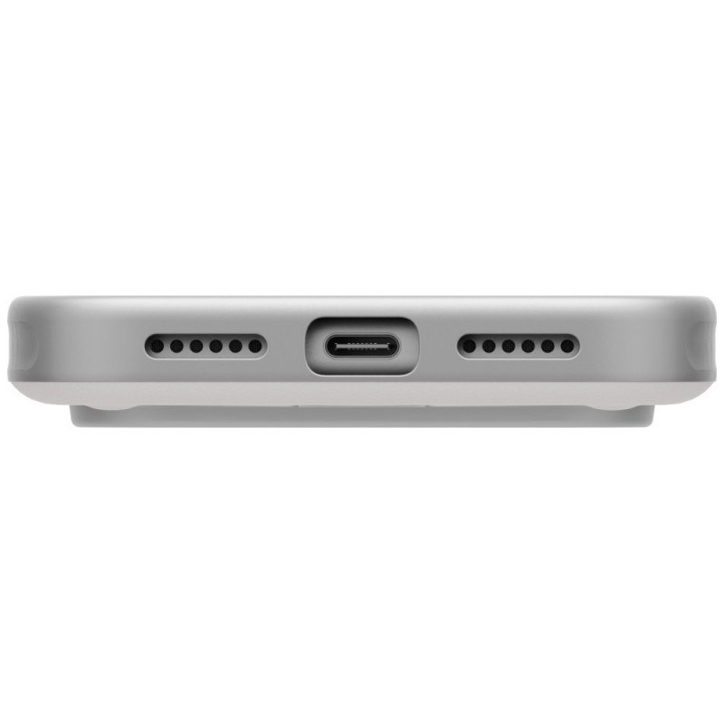 UNIQ Elix-hoesje voor Apple iPhone 18 Pro Max / 17 Pro Max, 360° draaibare kickstand, lichtgrijs
