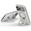 UNIQ Elix-hoesje voor Apple iPhone 18 Pro Max / 17 Pro Max, 360° draaibare kickstand, lichtgrijs