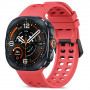 Tech-Protect Siliconen Air-band voor Samsung Galaxy Watch Ultra 1 / 2 (2024-2026) 47 mm, Crimson Red