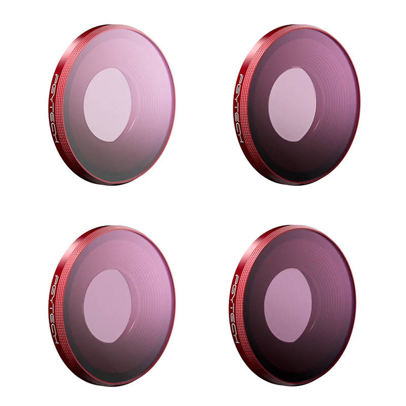 PGYTECH P-32C-012 ND-filterset (ND8, ND16, ND32, ND64) voor DJI Osmo Action 3