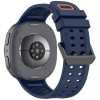 Tech-Protect Siliconen Air-band voor Samsung Galaxy Watch 8 / 9 / Classic 40 / 44 / 46 mm, marineblauw