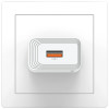 USAMS CC326 T69 USB-A wandlader, 10,5 W, 2,1 A, wit
