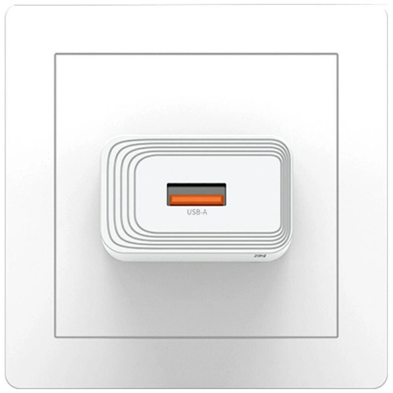 USAMS CC326 T69 USB-A wandlader, 10,5 W, 2,1 A, wit