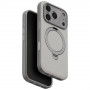 UNIQ Elix-hoesje voor Apple iPhone 18 Pro / 17 Pro, 360° draaibare kickstand, lichtgrijs