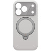 UNIQ Elix-hoesje voor Apple iPhone 18 Pro / 17 Pro, 360° draaibare kickstand, lichtgrijs