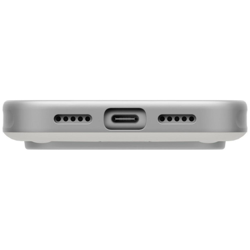 UNIQ Elix-hoesje voor Apple iPhone 18 Pro / 17 Pro, 360° draaibare kickstand, lichtgrijs